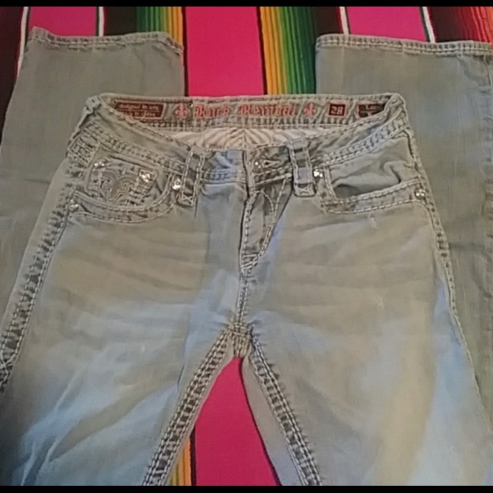 Rock Revival Jeans 28 wide leg
